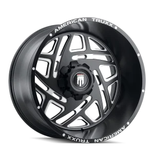 American Truxx – COSMOS – Black – 20″x12″ -44mm – Summer Wheels – AT1904-2252M-44